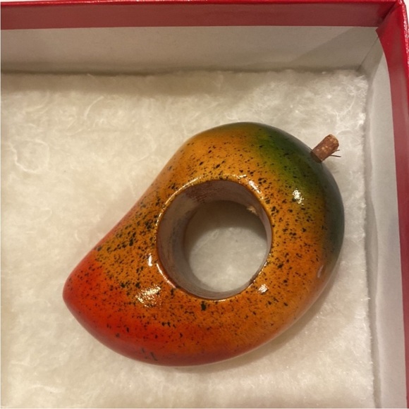 Kitschy 1950 Vintage Mid Century Wooden Fruit Napkin Holders Pineapple Banana - Picture 10 of 11